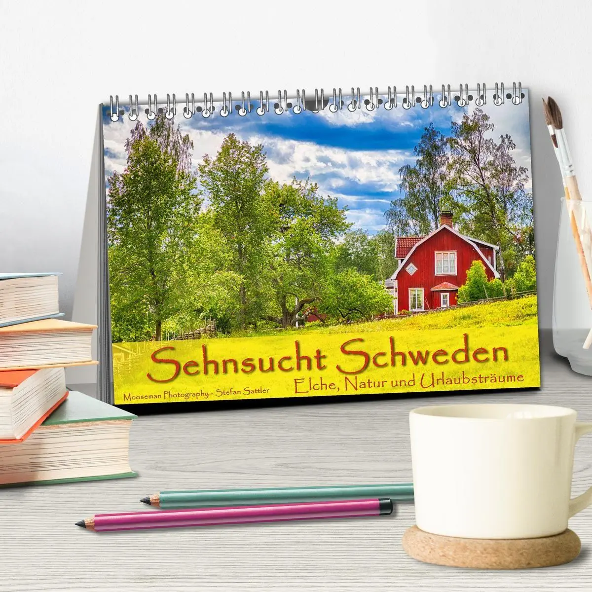 Bild: 9783569752849 | Sehnsucht Schweden - Elche, Natur und Urlaubsträume (Tischkalender...
