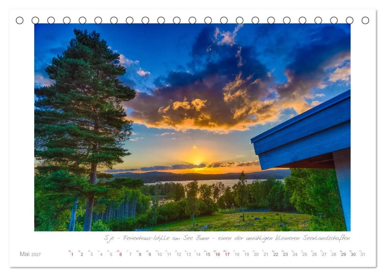 Bild: 9783569752849 | Sehnsucht Schweden - Elche, Natur und Urlaubsträume (Tischkalender...