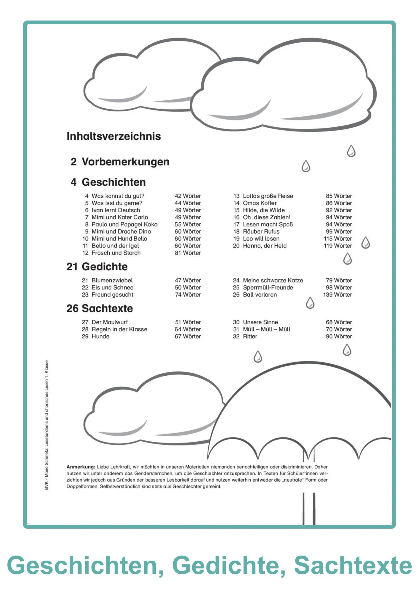 Bild: 9783965202849 | Lesetandems und chorisches Lesen - 1. Klasse | Maria Schmetz | 32 S.