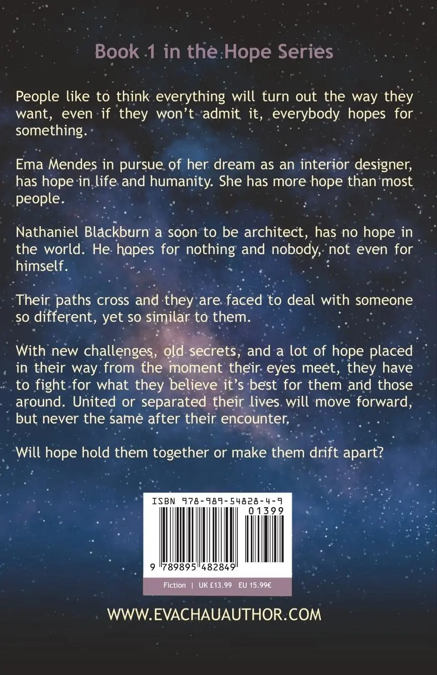 Rückseite: 9789895482849 | Hope | Eva Chau | Taschenbuch | The Hope Series | Englisch | 2023