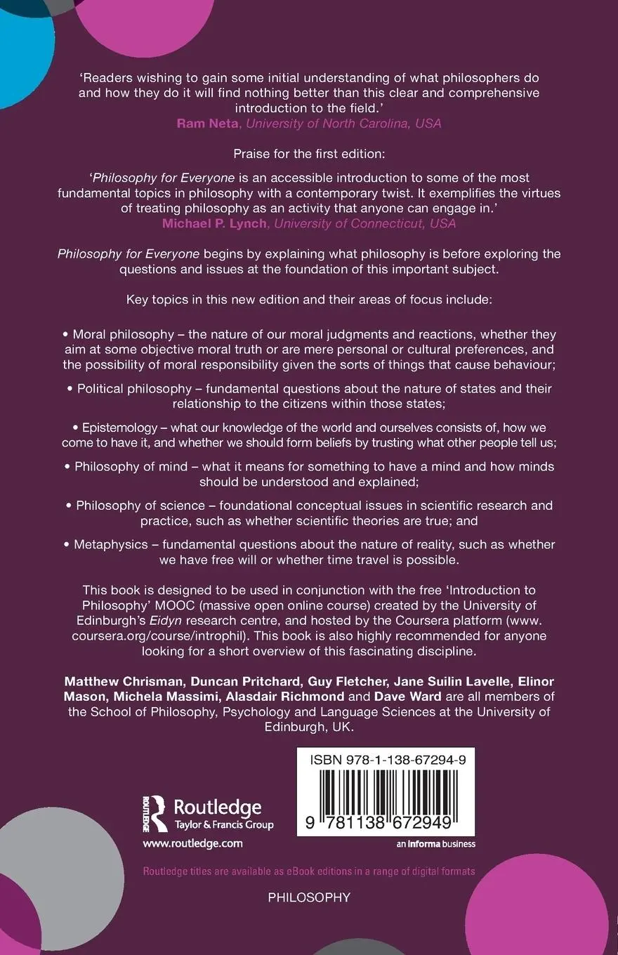 Rückseite: 9781138672949 | Philosophy for Everyone | Matthew Chrisman (u. a.) | Taschenbuch
