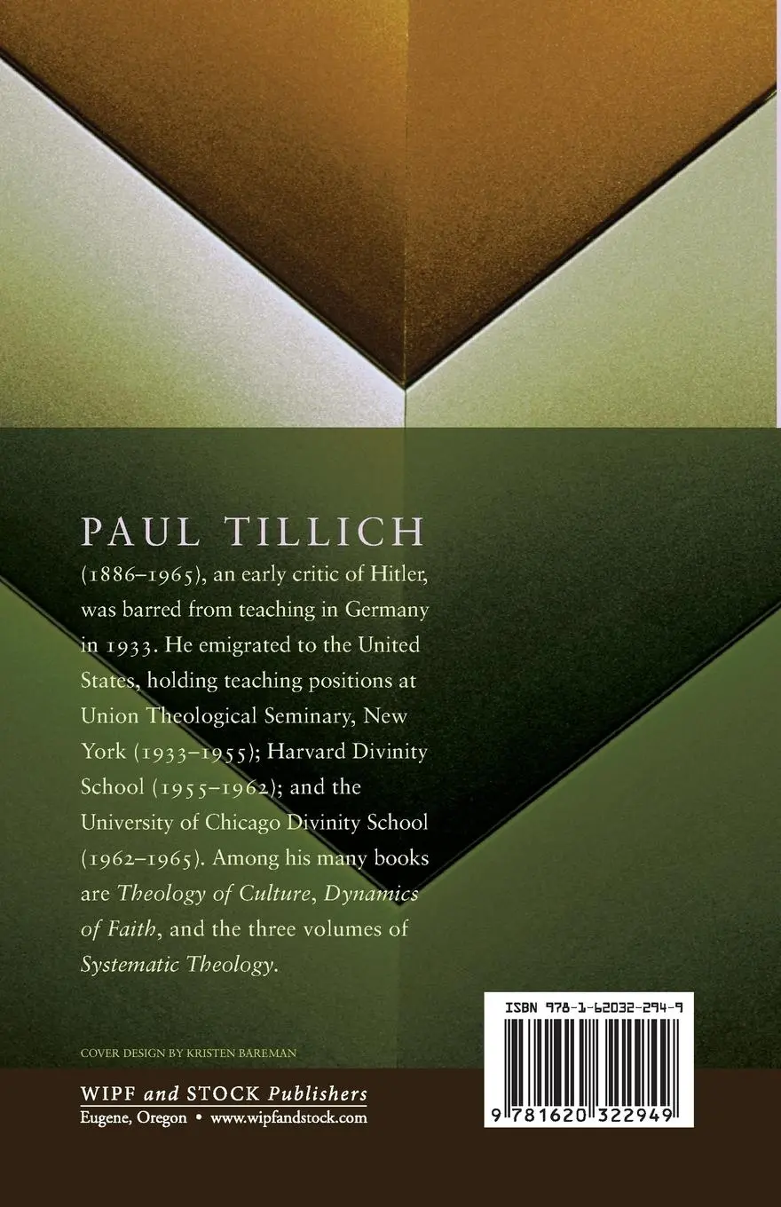 Rückseite: 9781620322949 | The Shaking of the Foundations | Paul Tillich | Taschenbuch | Englisch
