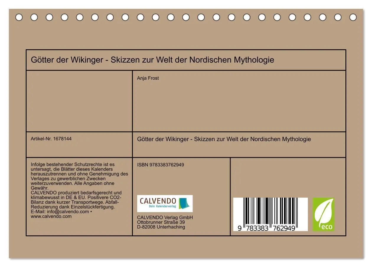 Bild: 9783383762949 | Götter der Wikinger - Skizzen zur Welt der Nordischen Mythologie...
