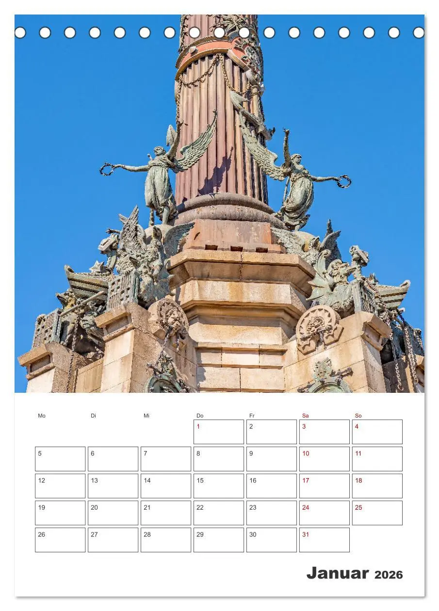 Bild: 9783516342949 | Barcelona - Urlaubsplaner (Tischkalender 2026 DIN A5 hoch),...