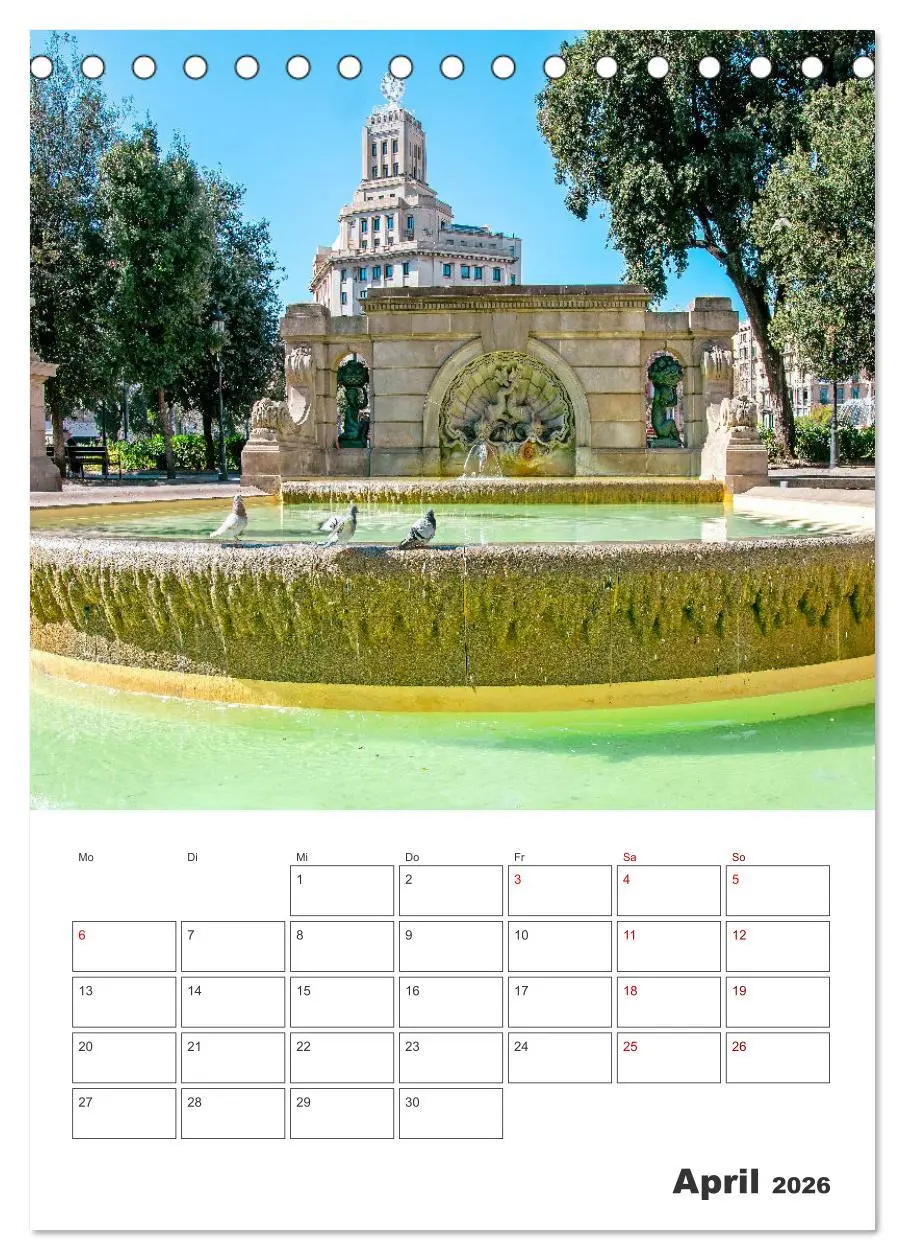 Bild: 9783516342949 | Barcelona - Urlaubsplaner (Tischkalender 2026 DIN A5 hoch),...