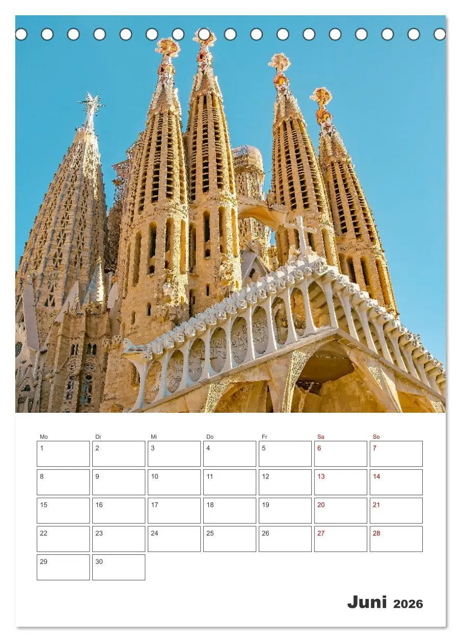 Bild: 9783516342949 | Barcelona - Urlaubsplaner (Tischkalender 2026 DIN A5 hoch),...