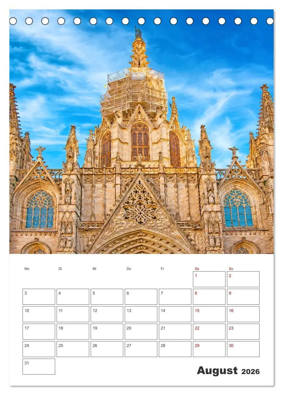 Bild: 9783516342949 | Barcelona - Urlaubsplaner (Tischkalender 2026 DIN A5 hoch),...