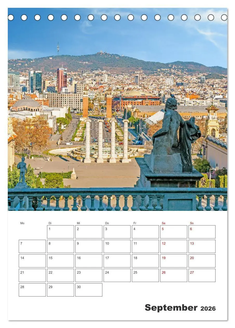 Bild: 9783516342949 | Barcelona - Urlaubsplaner (Tischkalender 2026 DIN A5 hoch),...