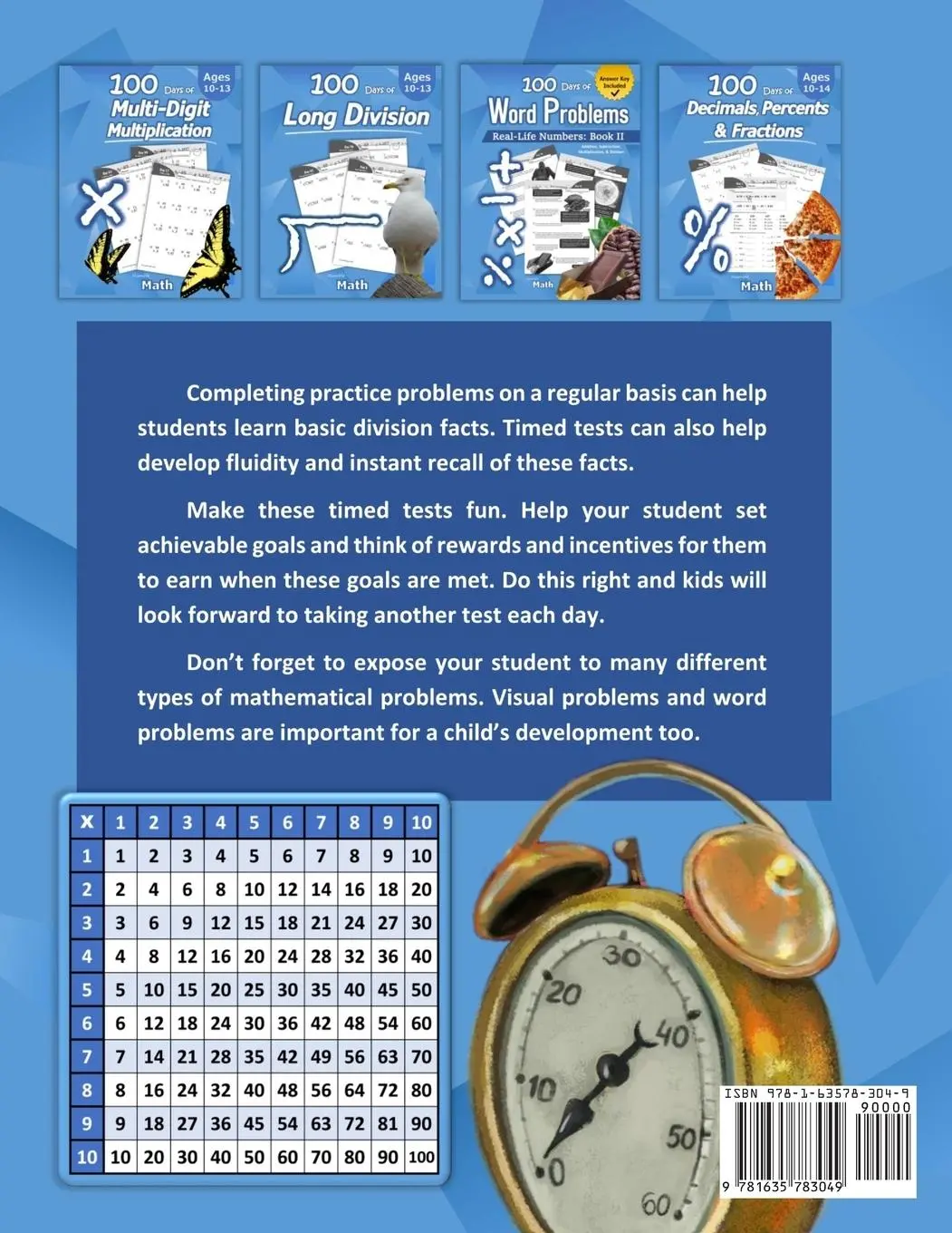 Rückseite: 9781635783049 | Humble Math - 100 Days of Timed Tests | Humble Math | Taschenbuch