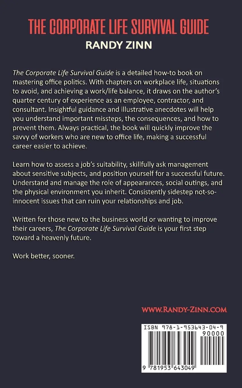 Rückseite: 9781953643049 | The Corporate Life Survival Guide | Randy Zinn | Taschenbuch | 2021