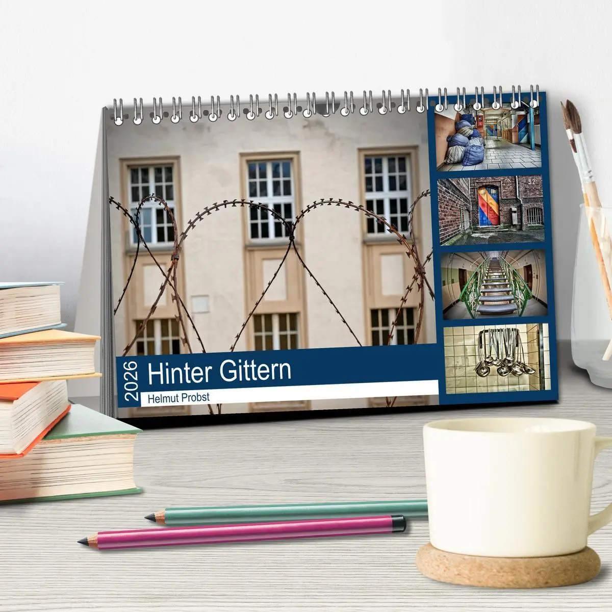 Bild: 9783516163049 | Hinter Gittern (Tischkalender 2026 DIN A5 quer), CALVENDO...
