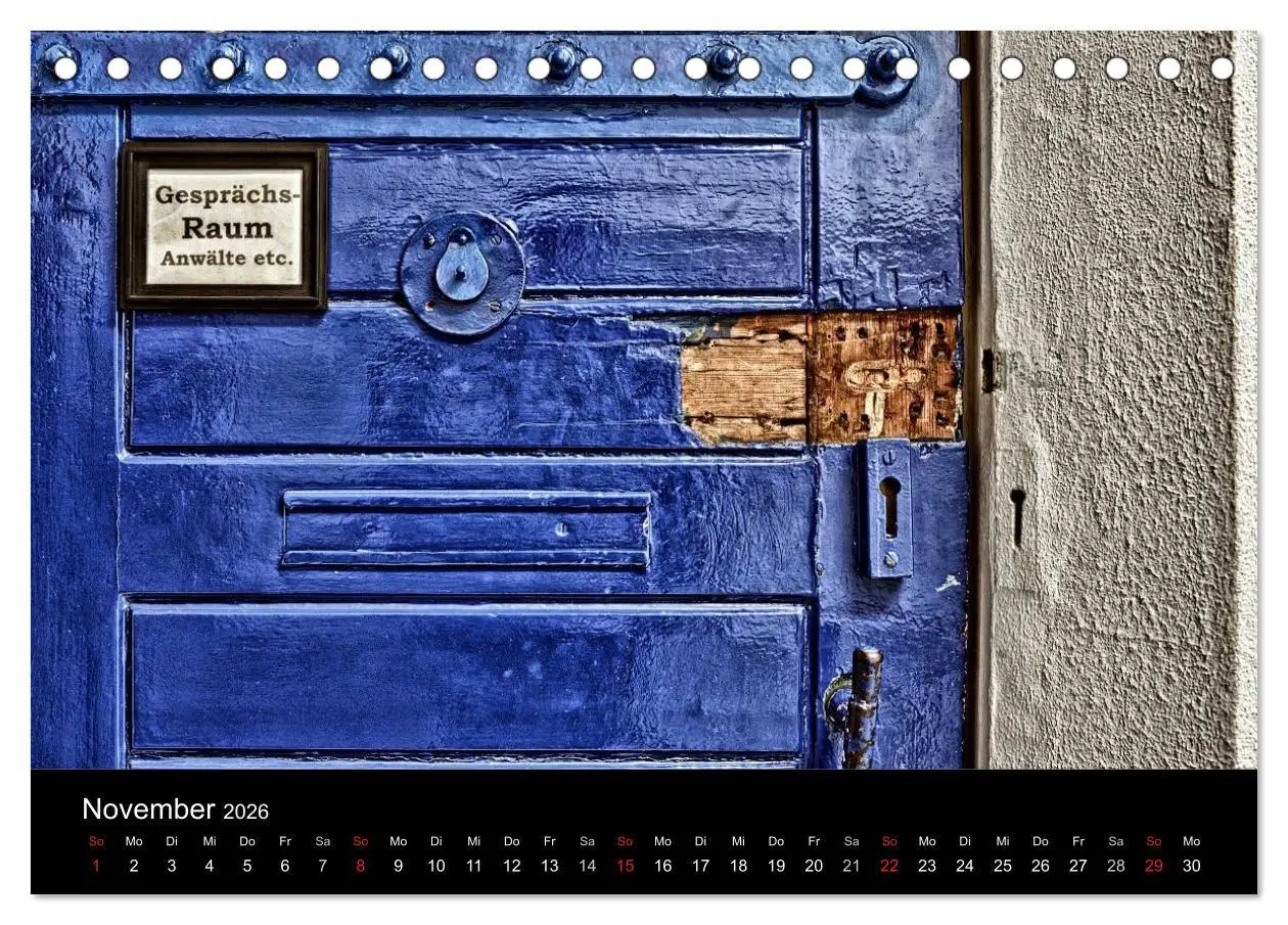 Bild: 9783516163049 | Hinter Gittern (Tischkalender 2026 DIN A5 quer), CALVENDO...