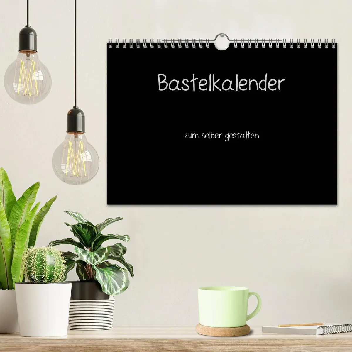 Bild: 9783516233049 | Bastelkalender - Schwarz (Wandkalender 2026 DIN A4 quer), CALVENDO...