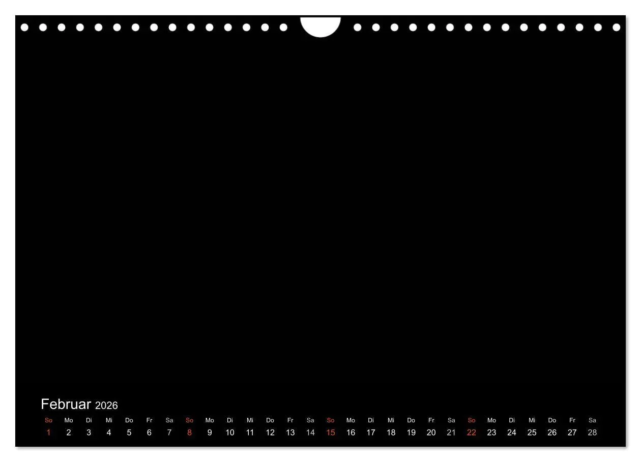 Bild: 9783516233049 | Bastelkalender - Schwarz (Wandkalender 2026 DIN A4 quer), CALVENDO...