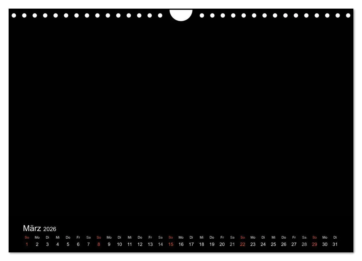 Bild: 9783516233049 | Bastelkalender - Schwarz (Wandkalender 2026 DIN A4 quer), CALVENDO...