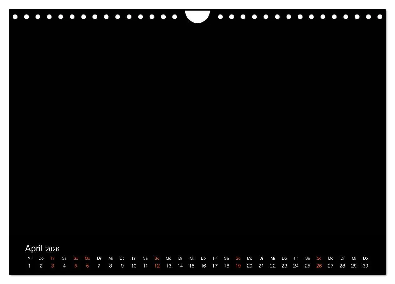 Bild: 9783516233049 | Bastelkalender - Schwarz (Wandkalender 2026 DIN A4 quer), CALVENDO...