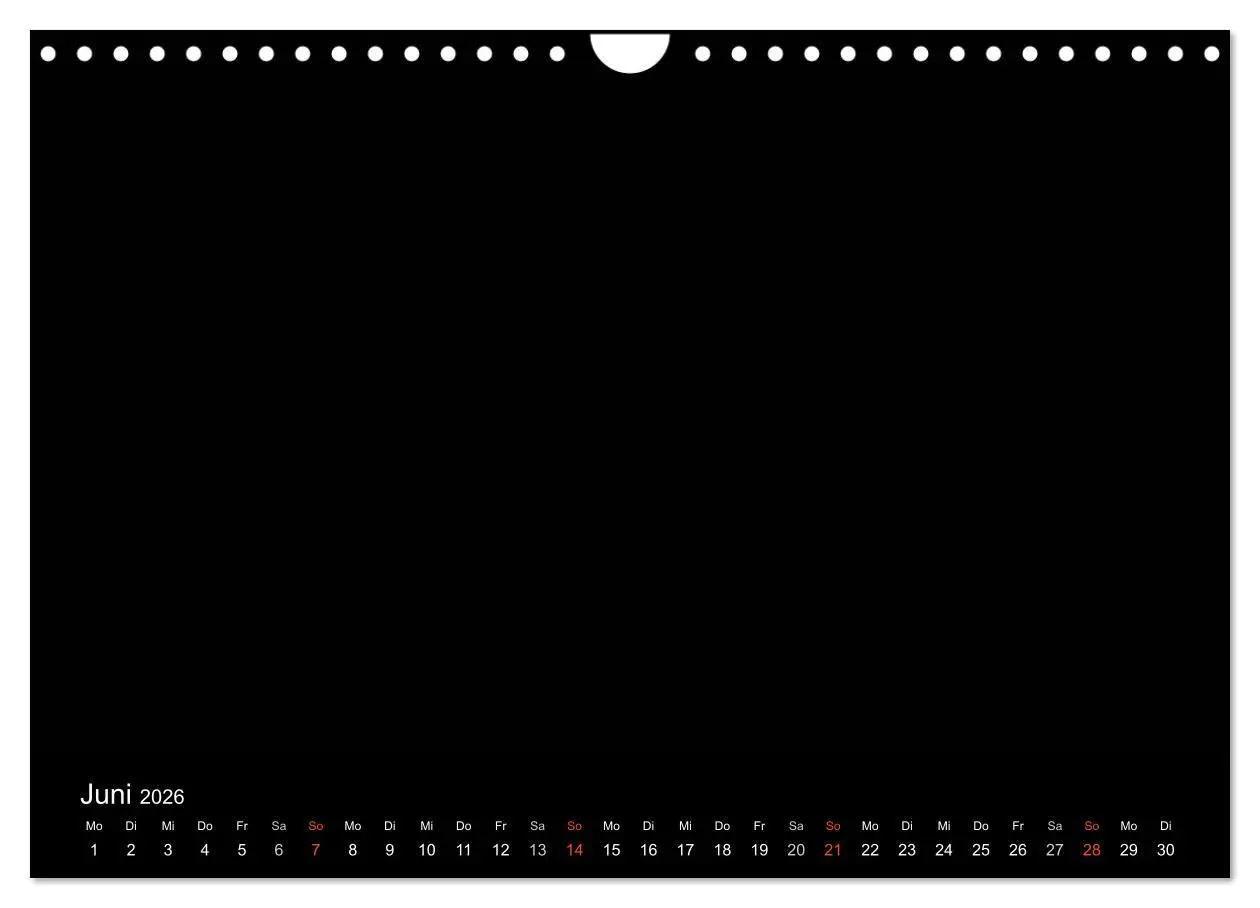 Bild: 9783516233049 | Bastelkalender - Schwarz (Wandkalender 2026 DIN A4 quer), CALVENDO...