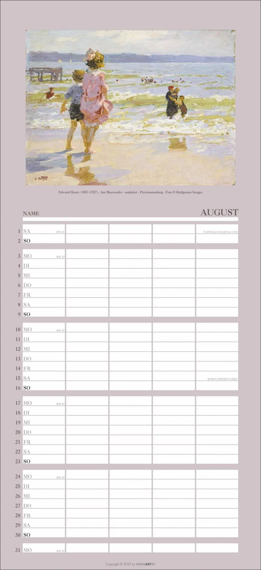Bild: 9783839903049 | Kunst Familienplaner 2026 | Monet | Kalender | 15 S. | Deutsch | 2026