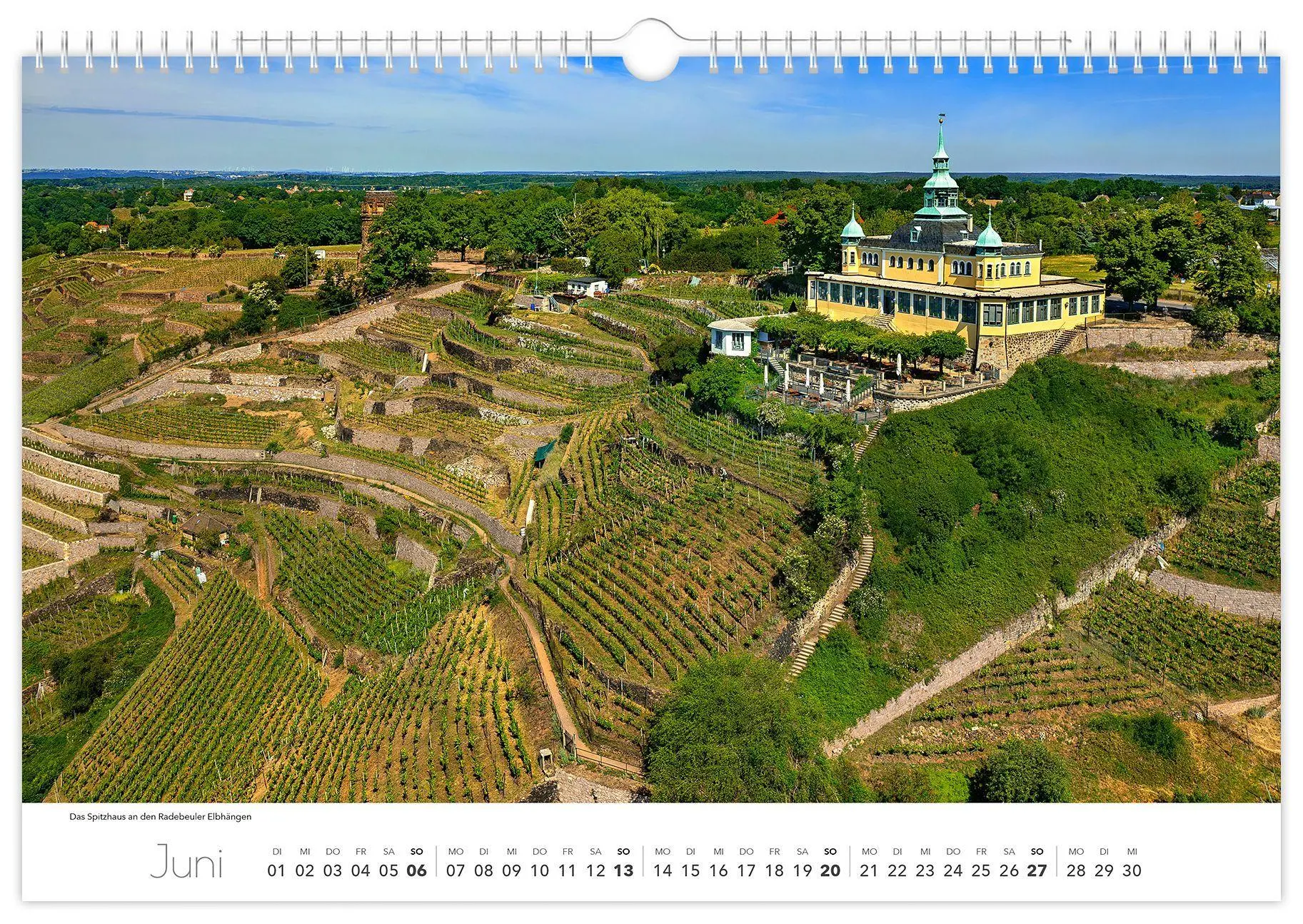 Bild: 9783912303049 | Kalender Dresden und Umgebung 2027 | 45 x 30 cm weißes Kalendarium