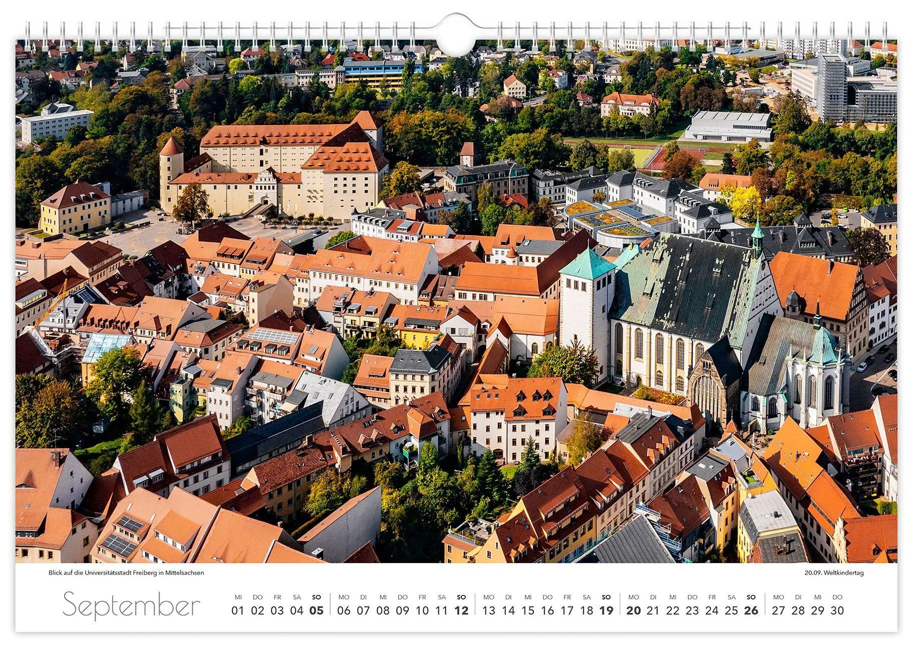 Bild: 9783912303049 | Kalender Dresden und Umgebung 2027 | 45 x 30 cm weißes Kalendarium