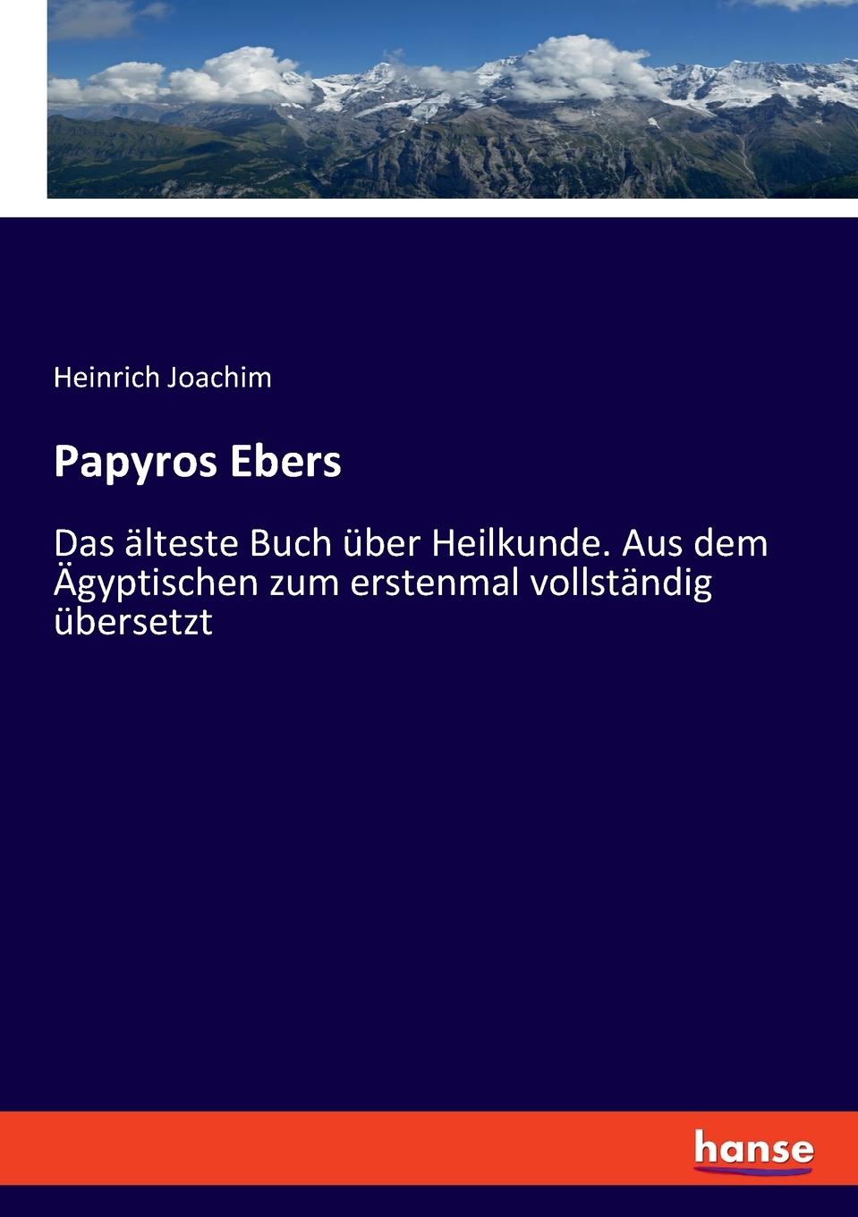 Cover: 9783348093149 | Papyros Ebers | Heinrich Joachim | Taschenbuch | Paperback | 240 S.