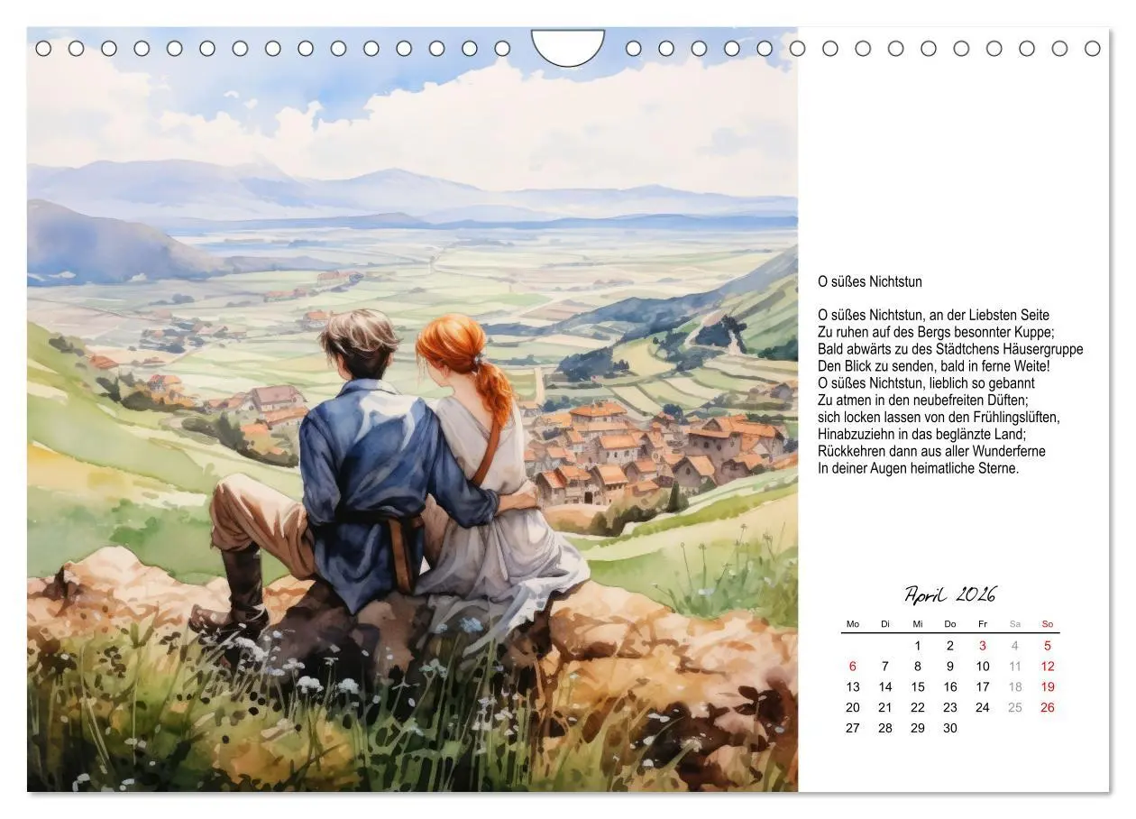 Bild: 9783457373149 | Gedichte von Theodor Storm (Wandkalender 2026 DIN A4 quer),...