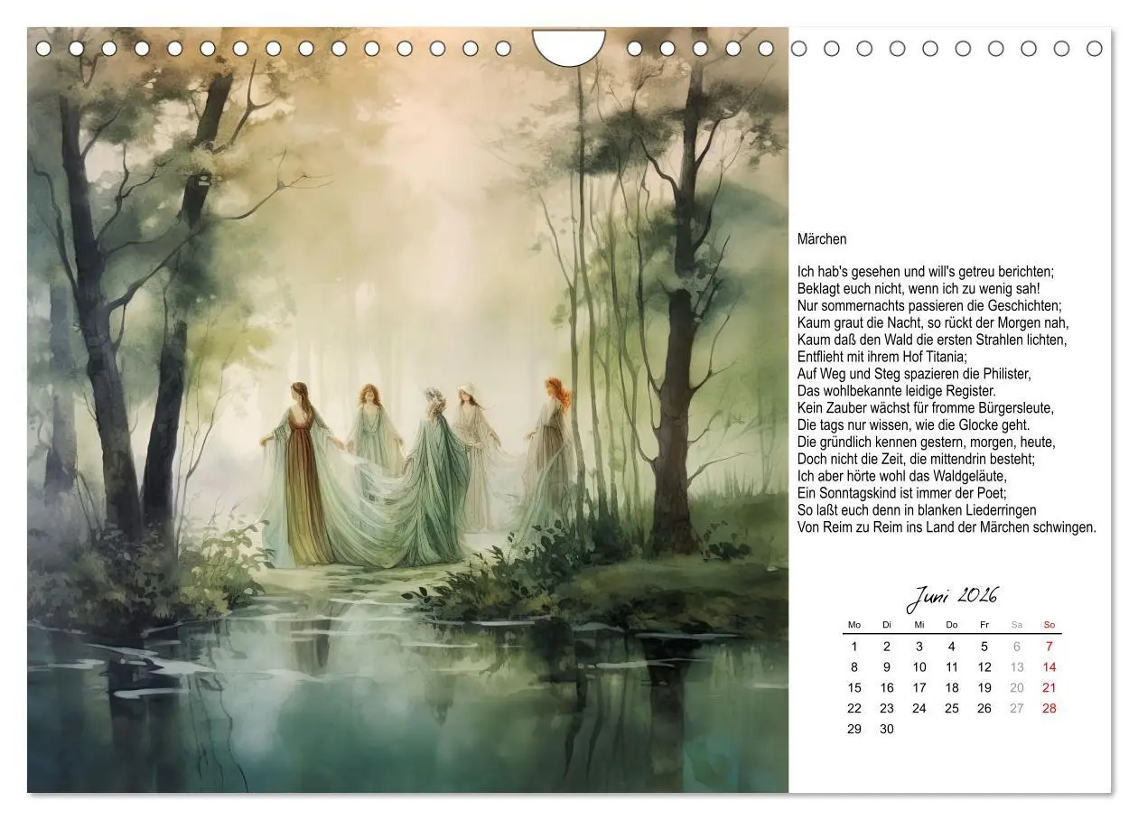 Bild: 9783457373149 | Gedichte von Theodor Storm (Wandkalender 2026 DIN A4 quer),...