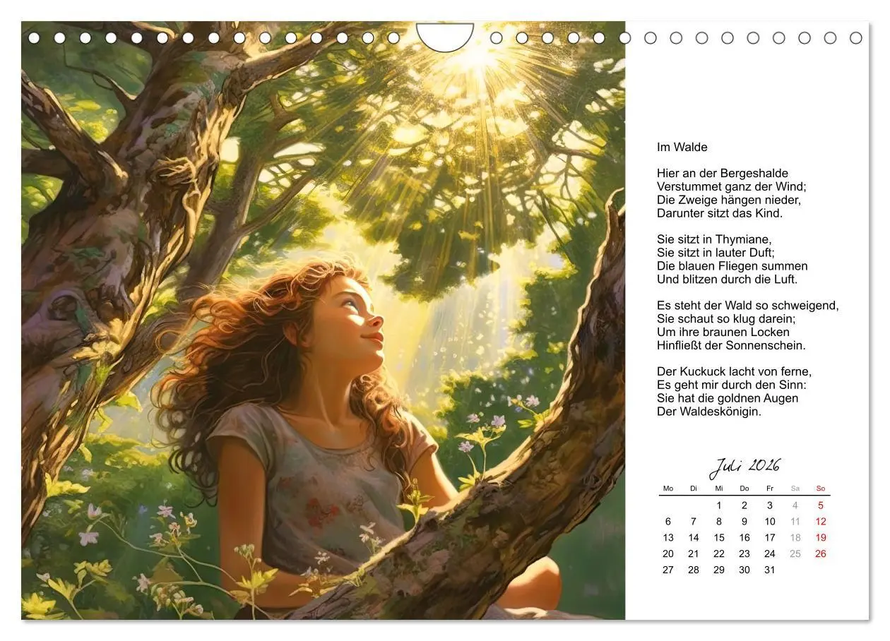 Bild: 9783457373149 | Gedichte von Theodor Storm (Wandkalender 2026 DIN A4 quer),...