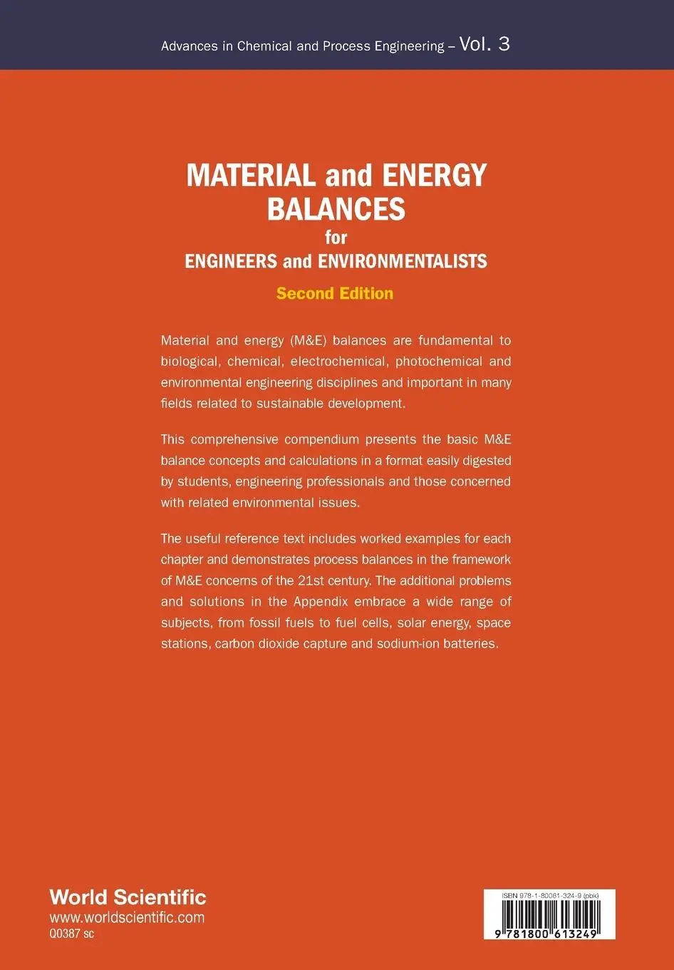 Rückseite: 9781800613249 | MATERIAL &amp; ENERGY BALAN (2ND ED) | Oloman Colin | Taschenbuch | 2023