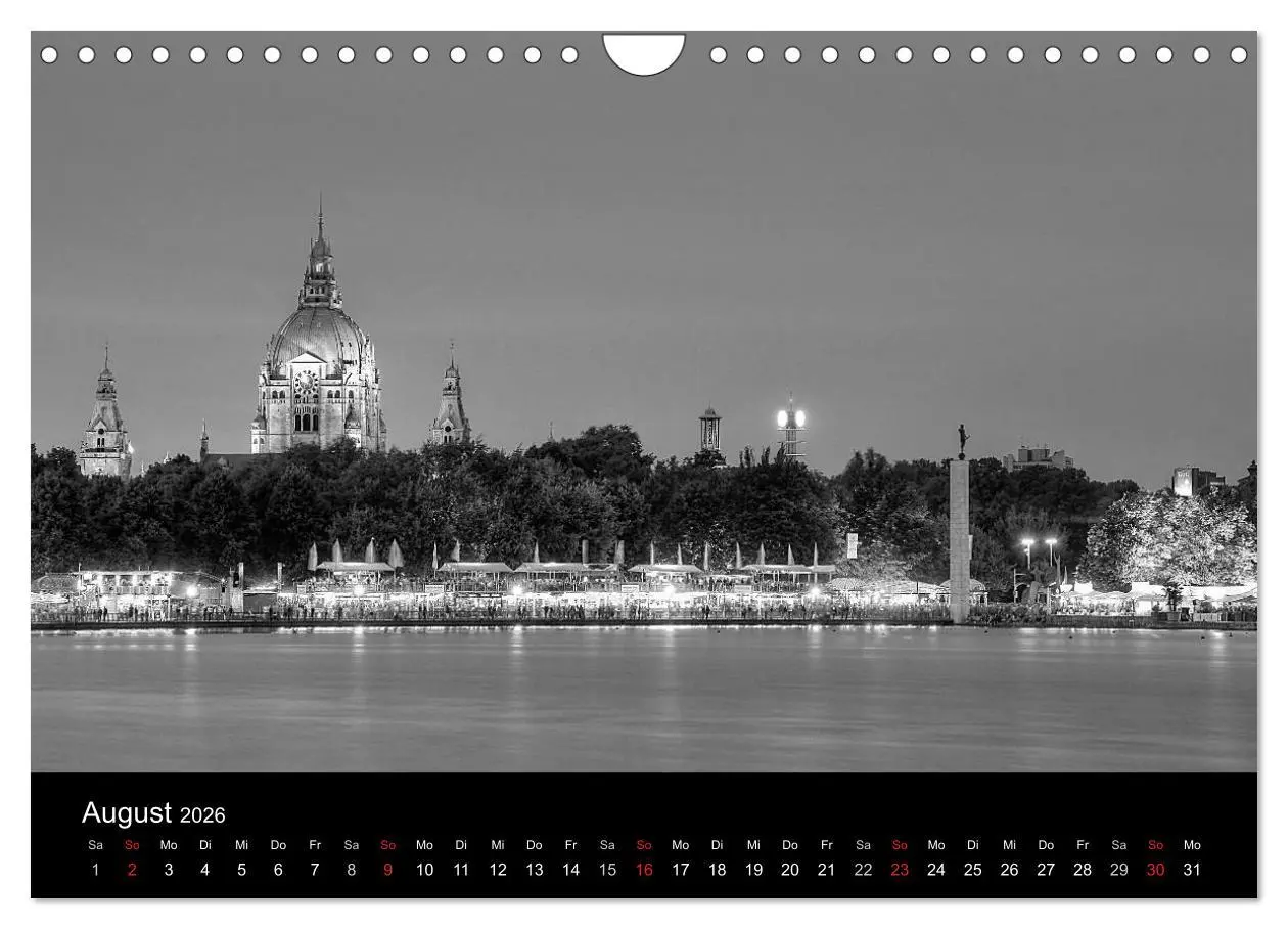 Bild: 9783516143249 | Hannover Monochrome Impressionen (Wandkalender 2026 DIN A4 quer),...
