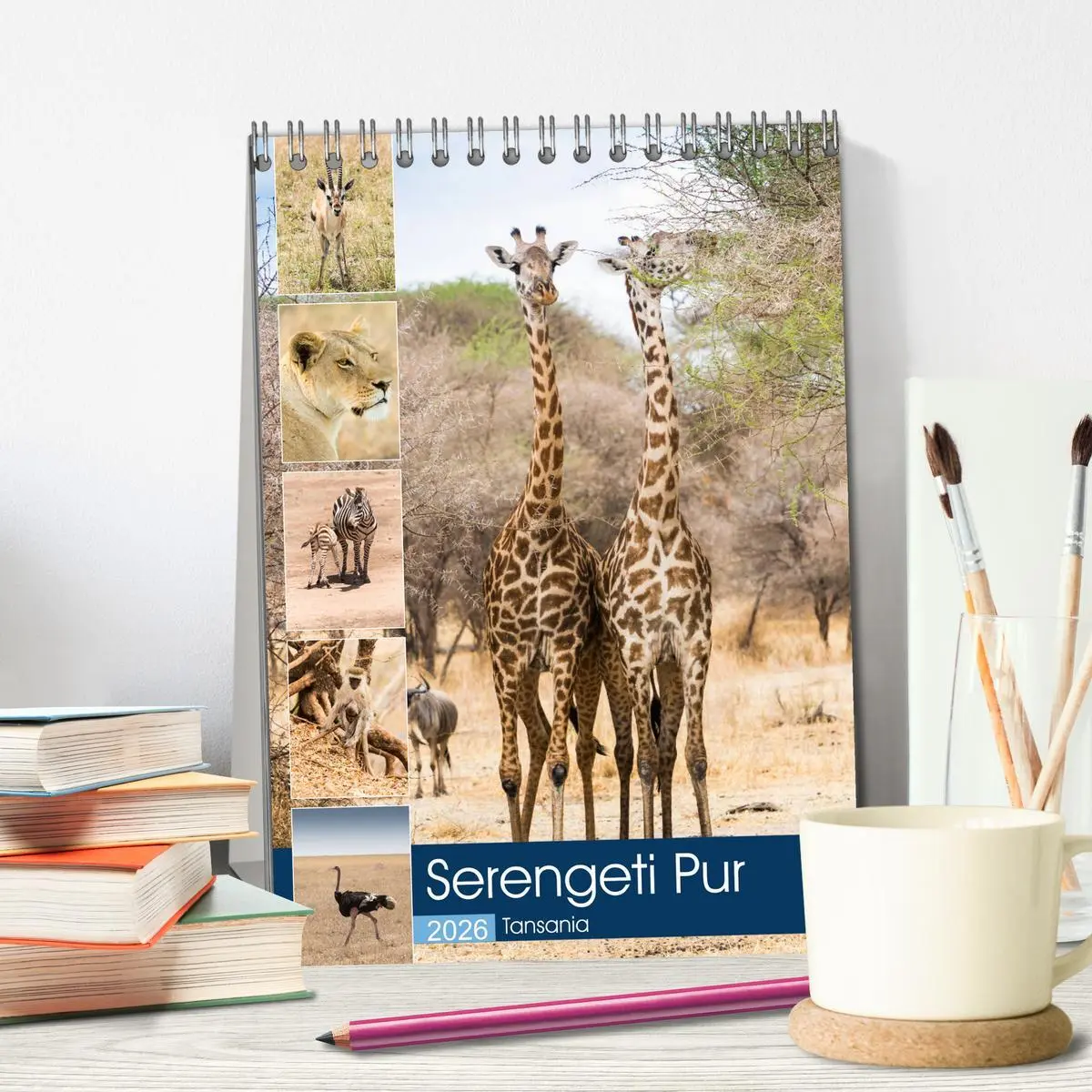 Bild: 9783516383249 | Serengeti Pur - Tansania (Tischkalender 2026 DIN A5 hoch), CALVENDO...