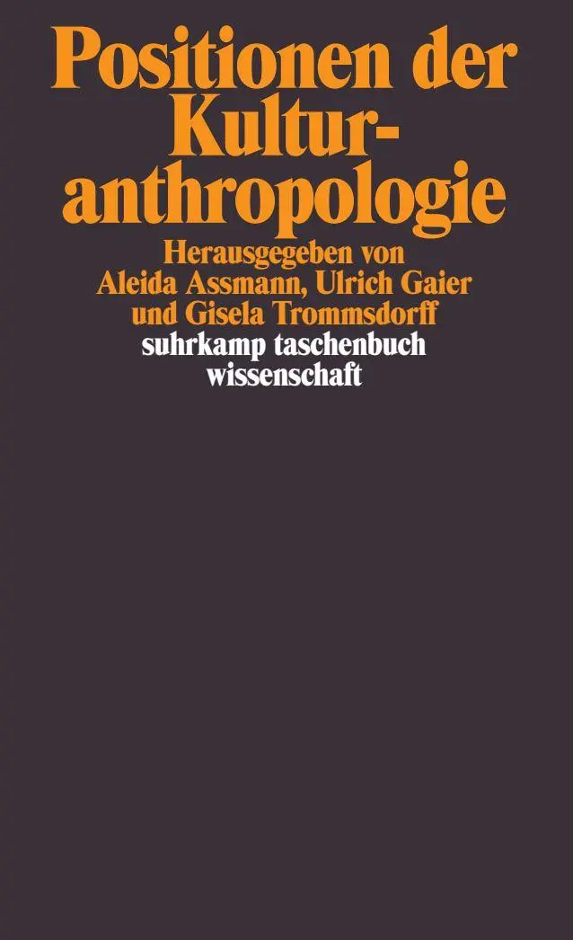 Cover: 9783518293249 | Positionen der Kulturanthropologie | Aleida Assmann (u. a.) | Buch