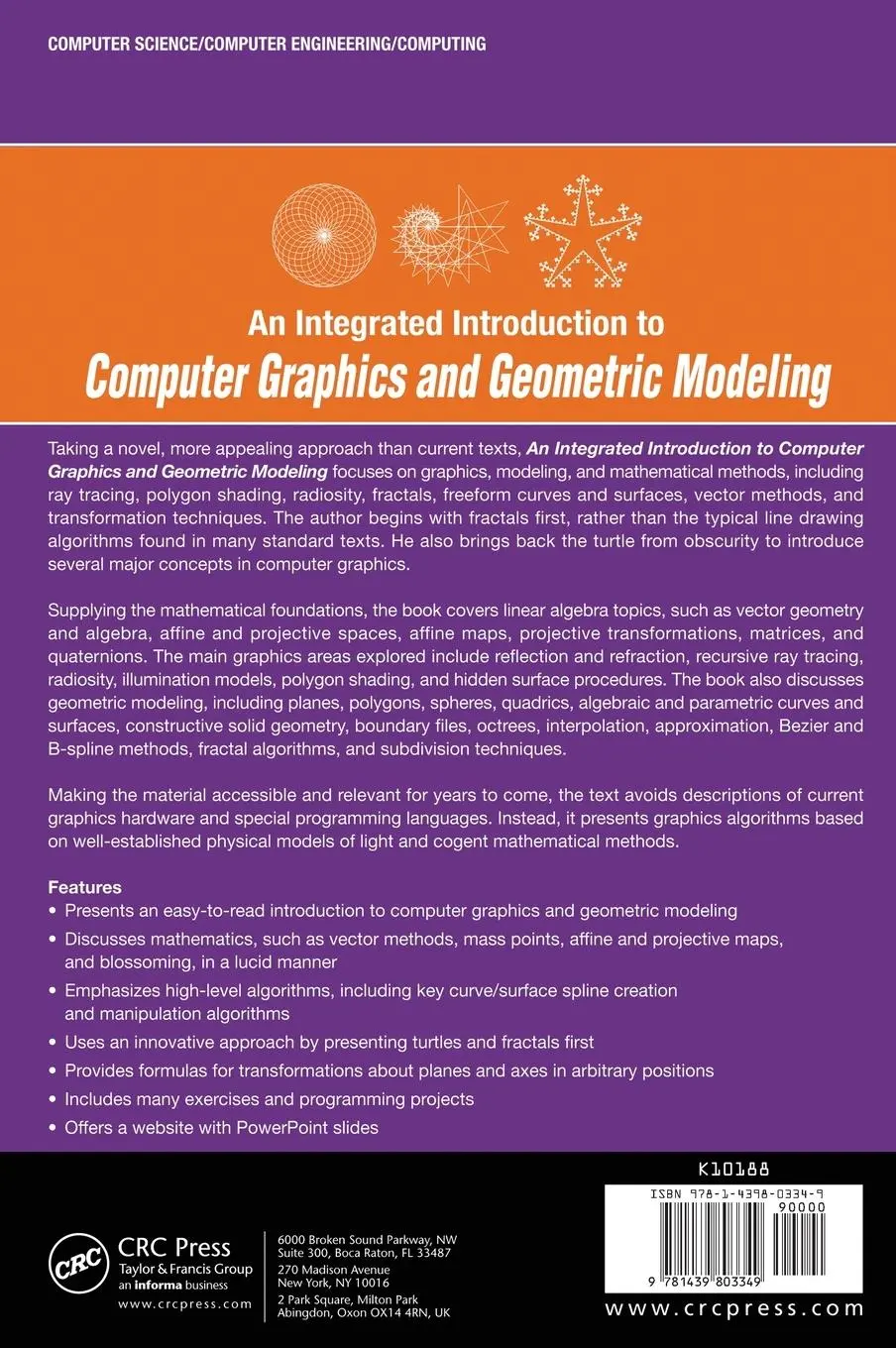 Rückseite: 9781439803349 | An Integrated Introduction to Computer Graphics and Geometric Modeling
