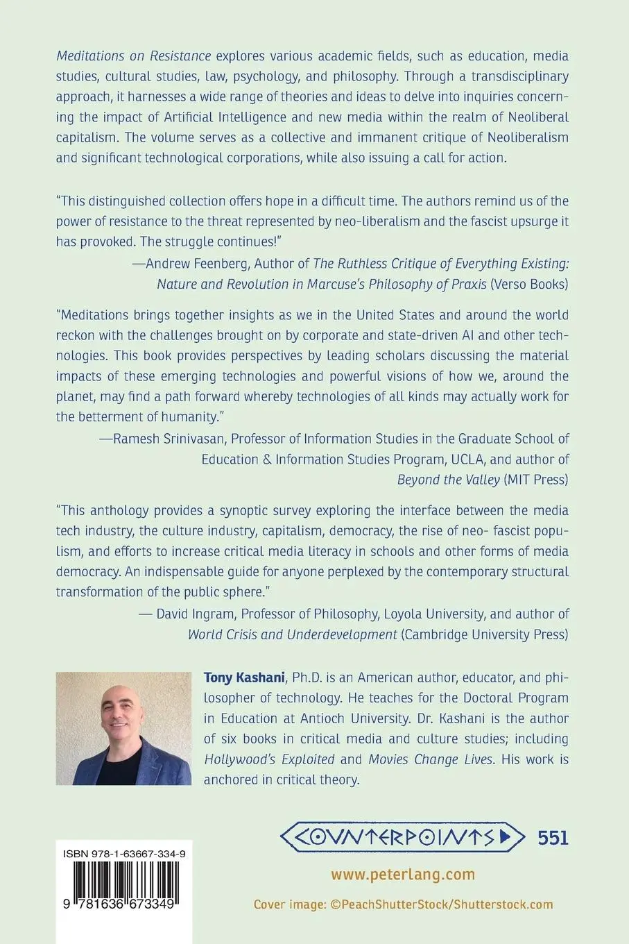 Rückseite: 9781636673349 | Meditations on Resistance | Tony Kashani | Taschenbuch | Kartoniert