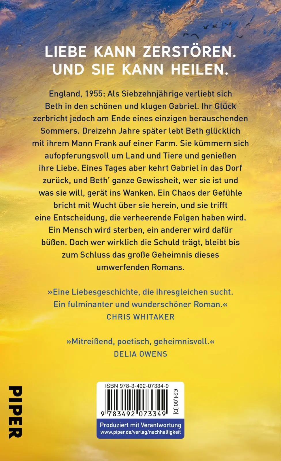 Rückseite: 9783492073349 | Wie Risse in der Erde | Clare Leslie Hall | Buch | 400 S. | Deutsch