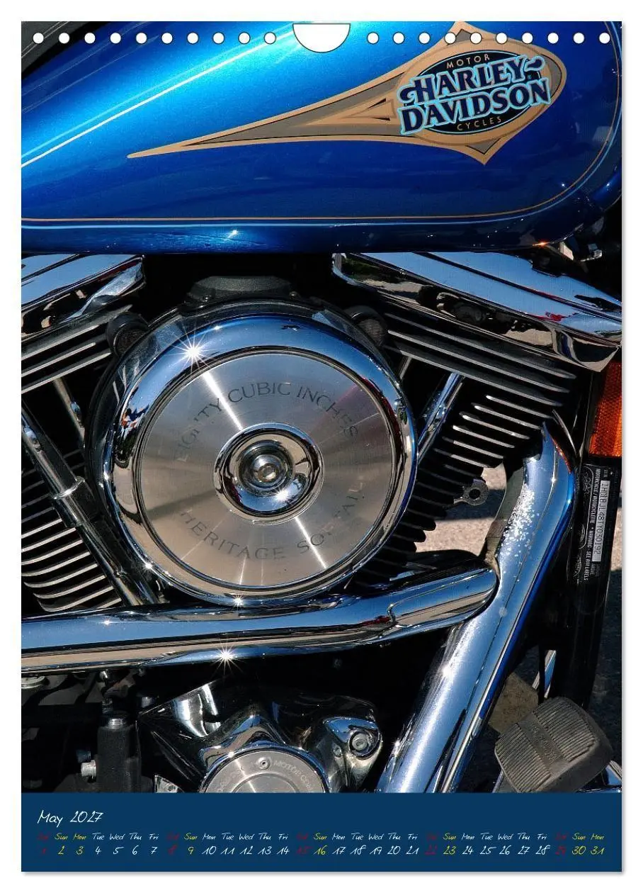 Bild: 9783569463349 | Harley Davidson in Details (Wall Calendar 2027 DIN A4 portrait),...