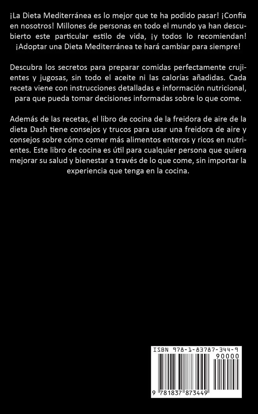 Rückseite: 9781837873449 | Freidora De Aire | Jeronimo-Andres Benavente | Taschenbuch | Spanisch