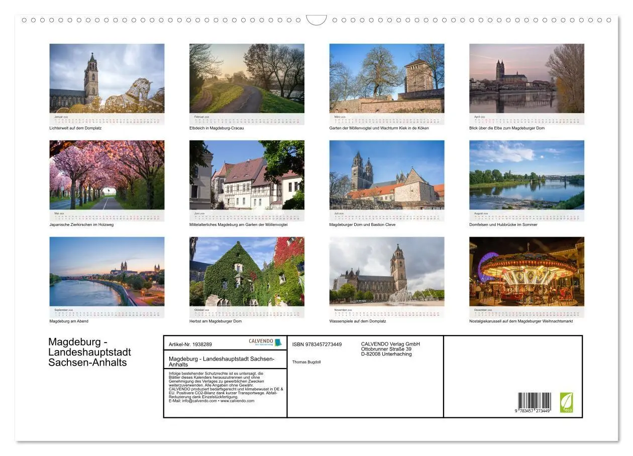 Bild: 9783457273449 | Magdeburg - Landeshauptstadt Sachsen-Anhalts (Wandkalender 2026 DIN...