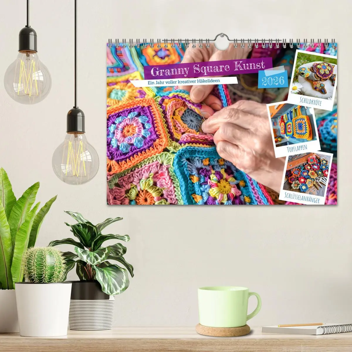 Bild: 9783457343449 | Granny Square Kunst - Ein Jahr voller kreativer Häkelideen...