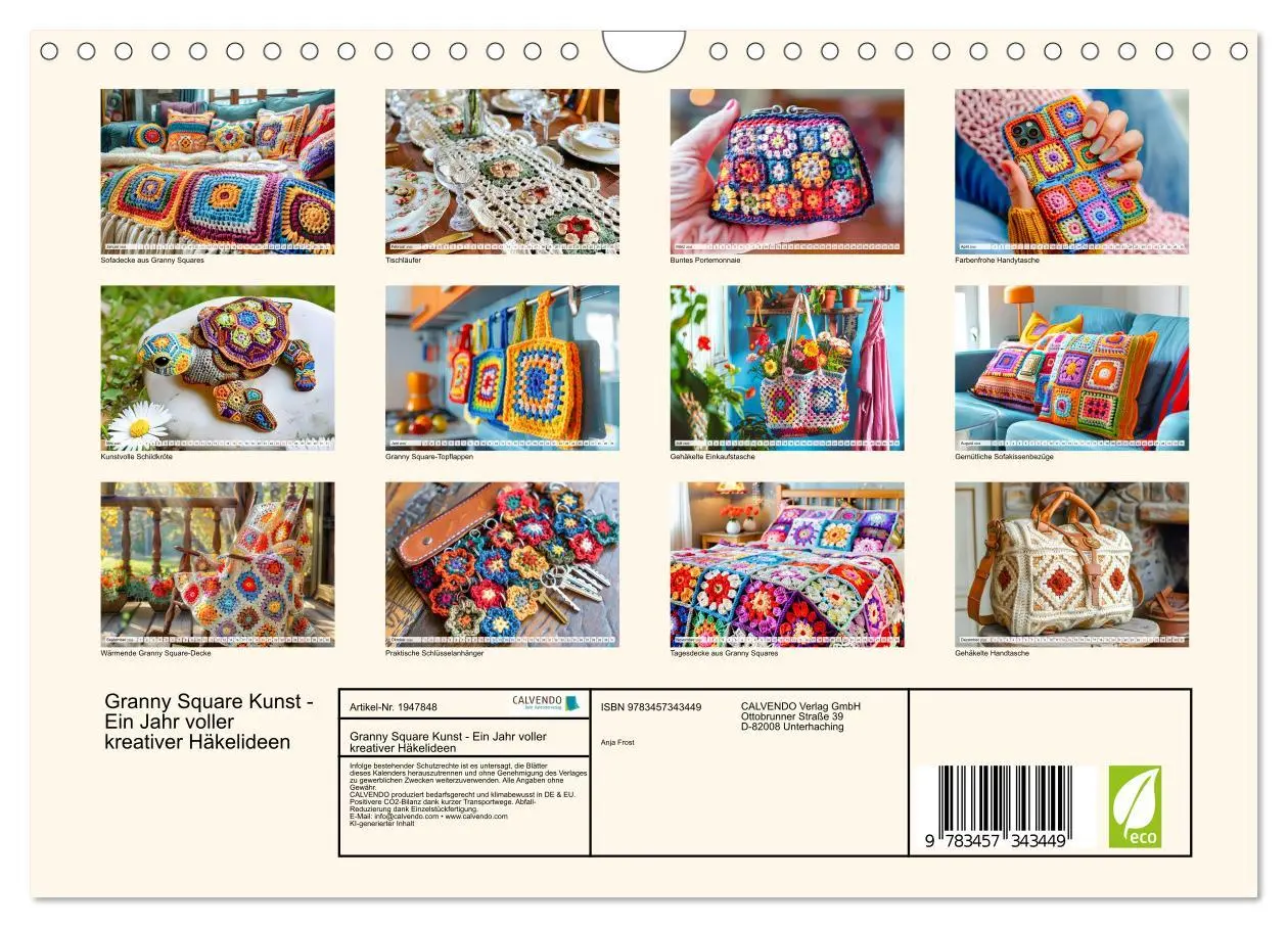 Bild: 9783457343449 | Granny Square Kunst - Ein Jahr voller kreativer Häkelideen...
