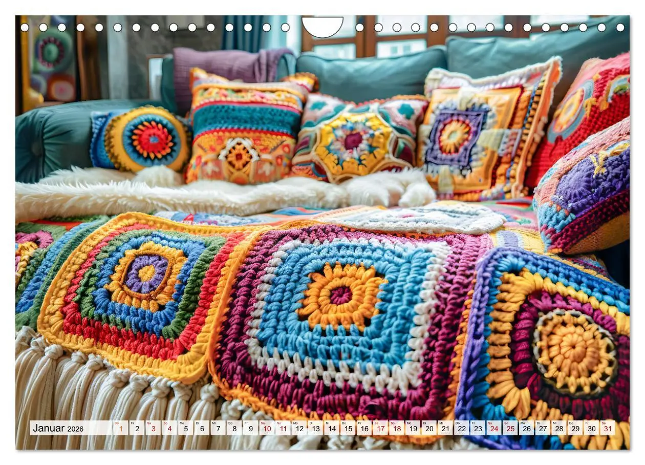 Bild: 9783457343449 | Granny Square Kunst - Ein Jahr voller kreativer Häkelideen...