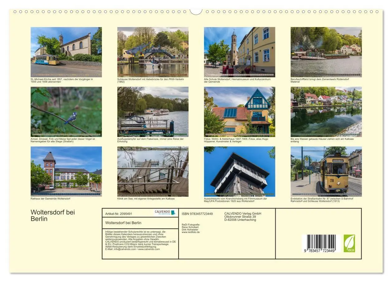 Bild: 9783457723449 | Woltersdorf bei Berlin (hochwertiger Premium Wandkalender 2026 DIN...