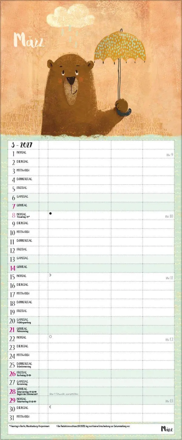 Bild: 9783819303449 | Kleine Freunde 2027 | Verlag Korsch | Kalender | 14 S. | Deutsch