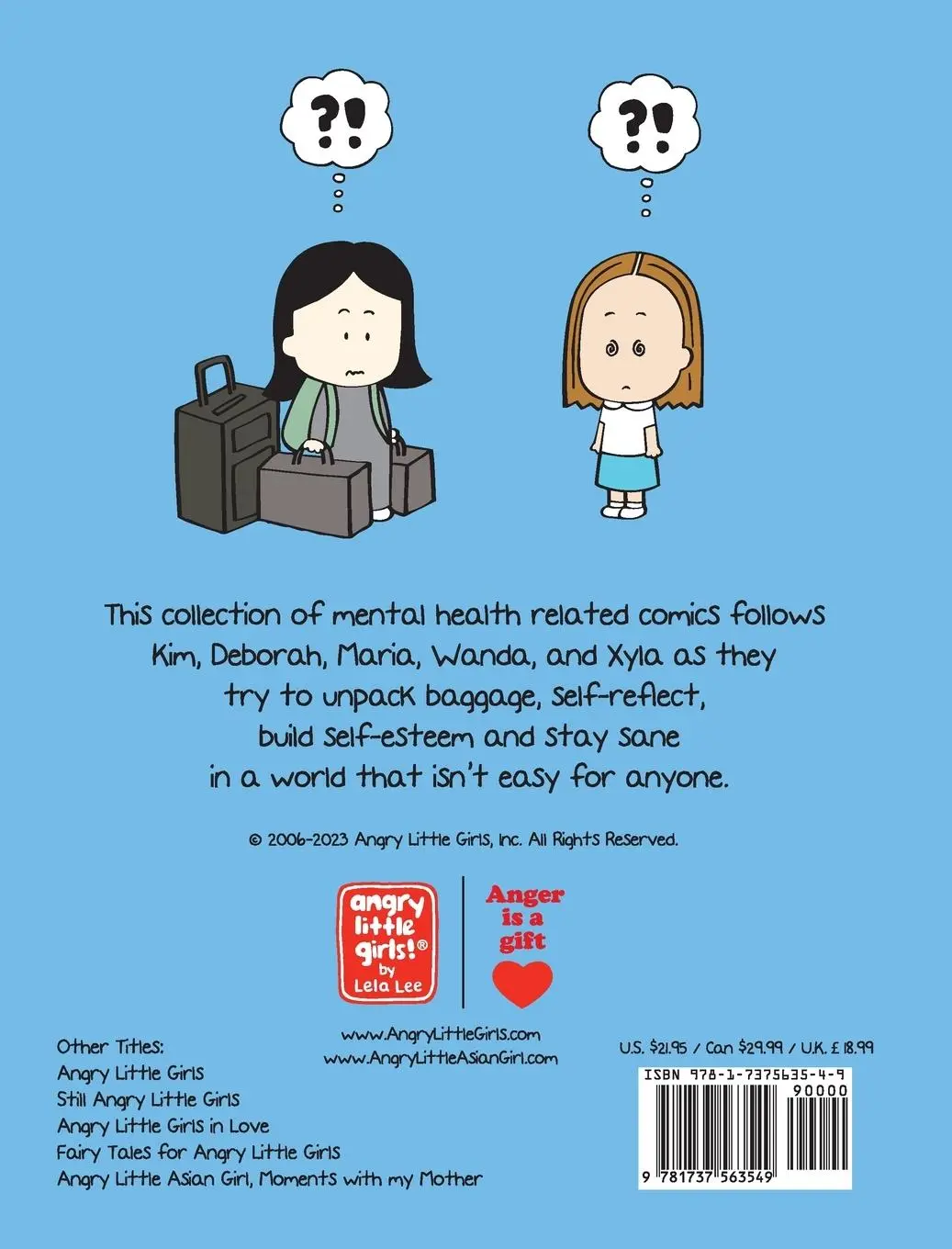 Rückseite: 9781737563549 | Angry Little Girls, Mindfully Mental | Lela Lee | Buch | Englisch