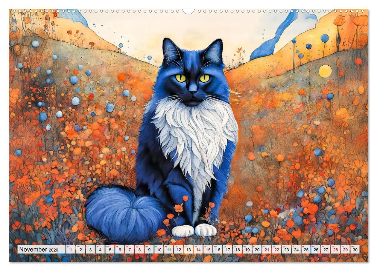 Bild: 9783457263549 | Katzenzauber - Katzenkalender mit stimmungsvollen Bildern...