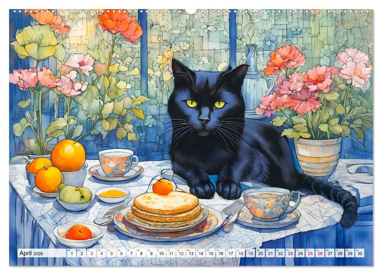 Bild: 9783457263549 | Katzenzauber - Katzenkalender mit stimmungsvollen Bildern...