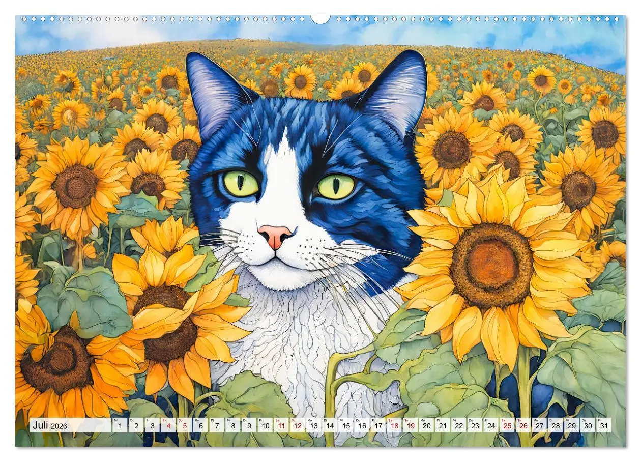 Bild: 9783457263549 | Katzenzauber - Katzenkalender mit stimmungsvollen Bildern...