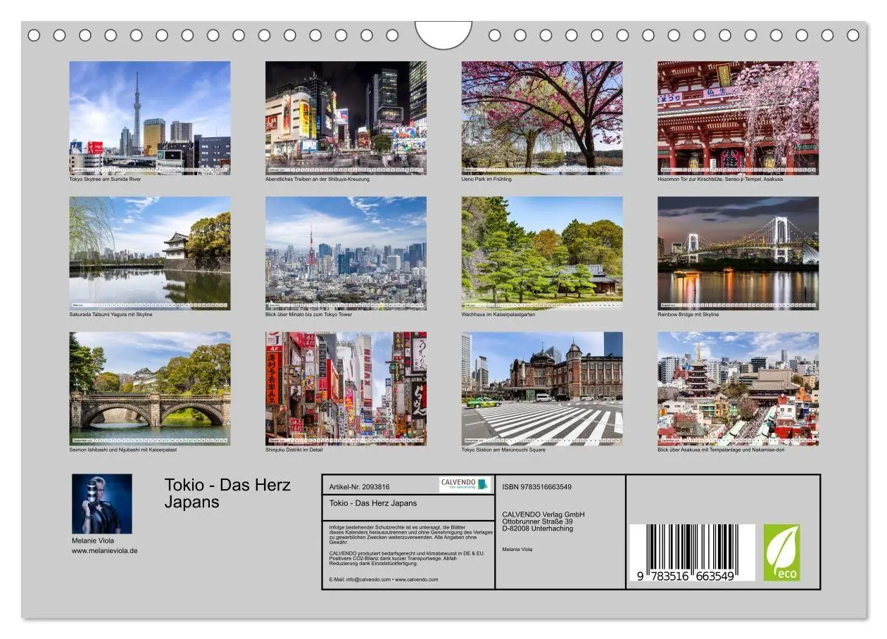 Bild: 9783516663549 | Tokio - Das Herz Japans (Wandkalender 2026 DIN A4 quer), CALVENDO...