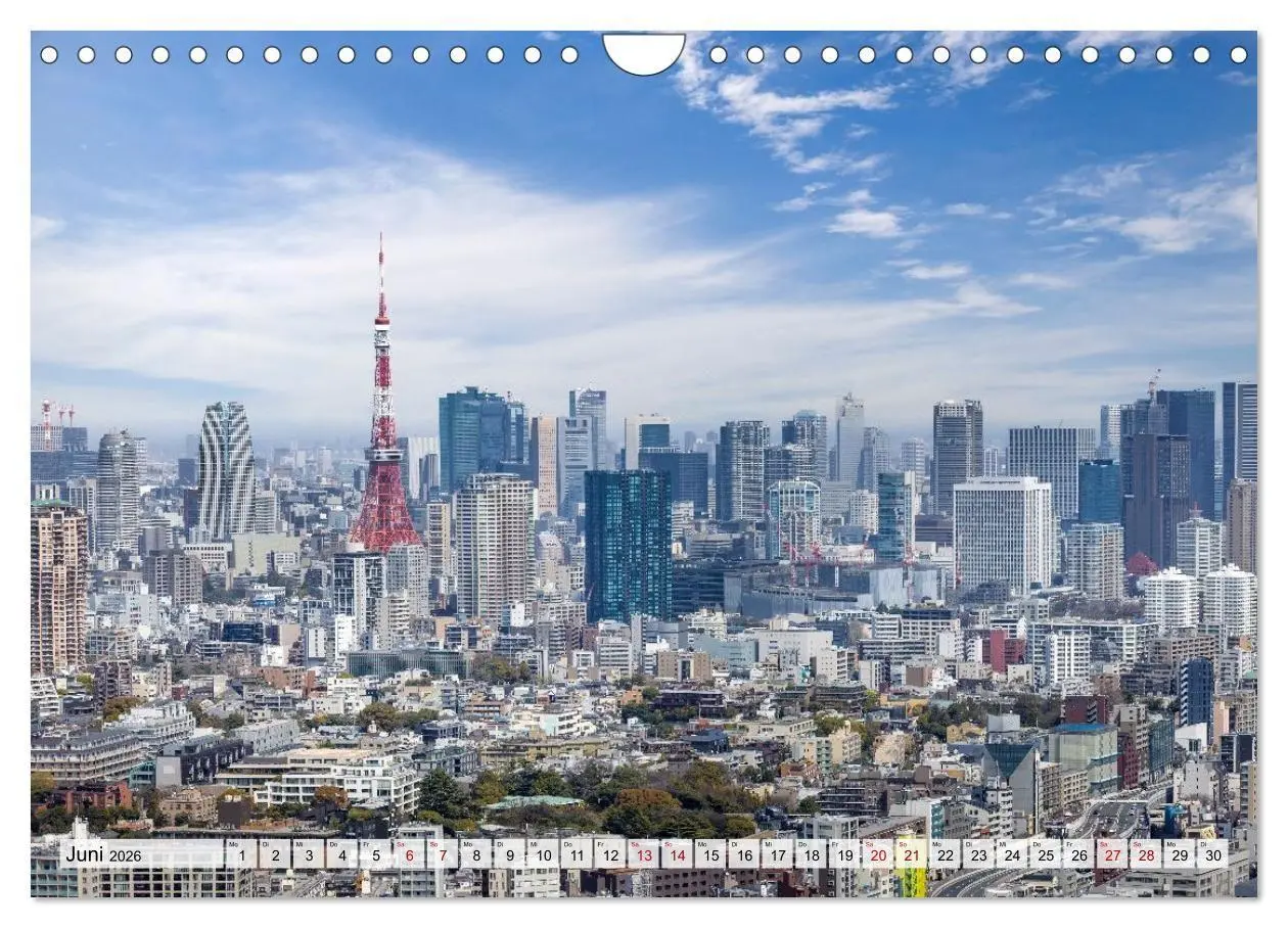 Bild: 9783516663549 | Tokio - Das Herz Japans (Wandkalender 2026 DIN A4 quer), CALVENDO...