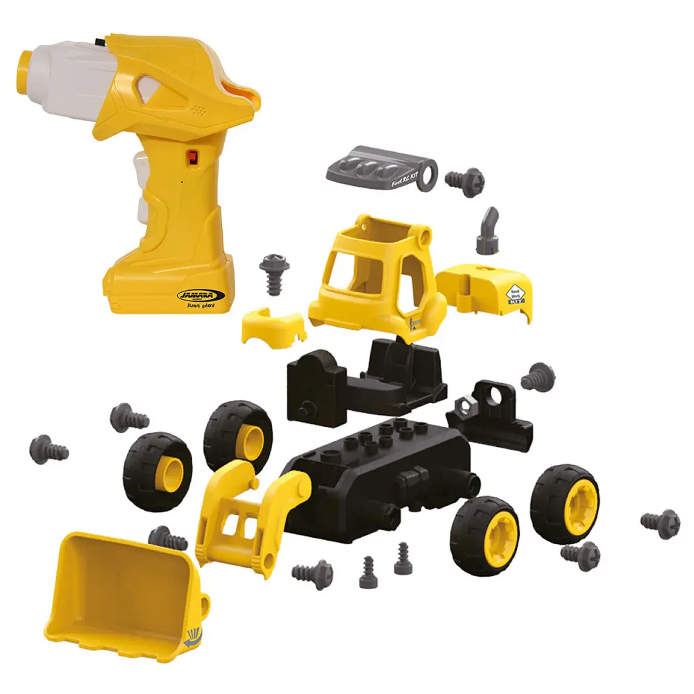 Cover: 4042774463649 | Jamara Radlader First RC Kit 27teilig mit Akkuschrauber | 405225